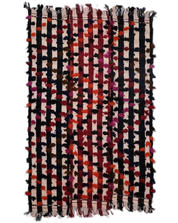 Turkish, Kilim Rug with Tufts