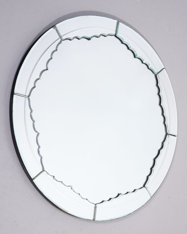 20th Century European, Circular mirror