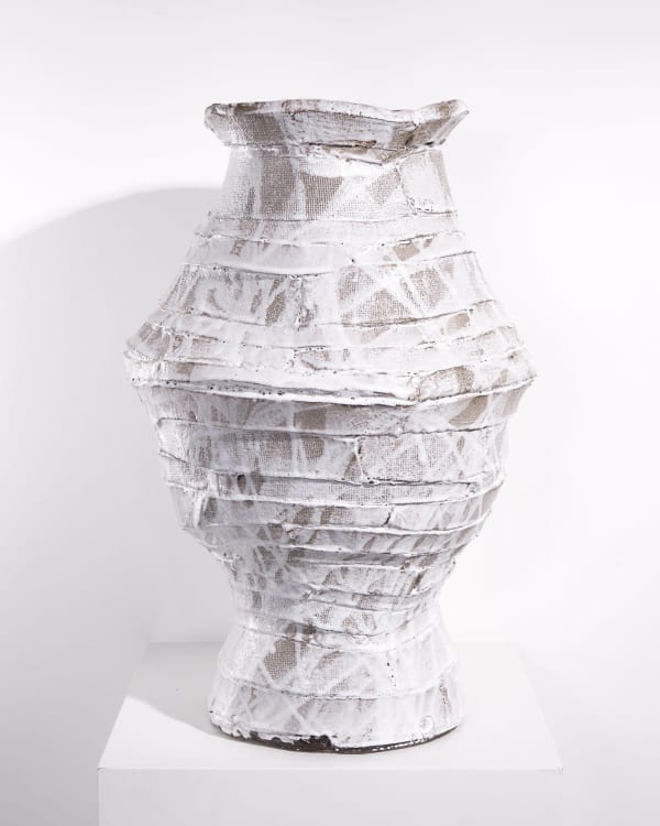 Maryanne Nicholls, White Vessel with Wavering Lip