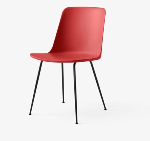 &Tradition, Hee Welling, Rely Stacking Side Chair in Vermilion Red