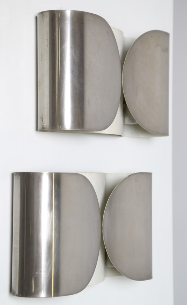 Afra & Tobia Scarpa, Pair of 'Foglio' wall lights