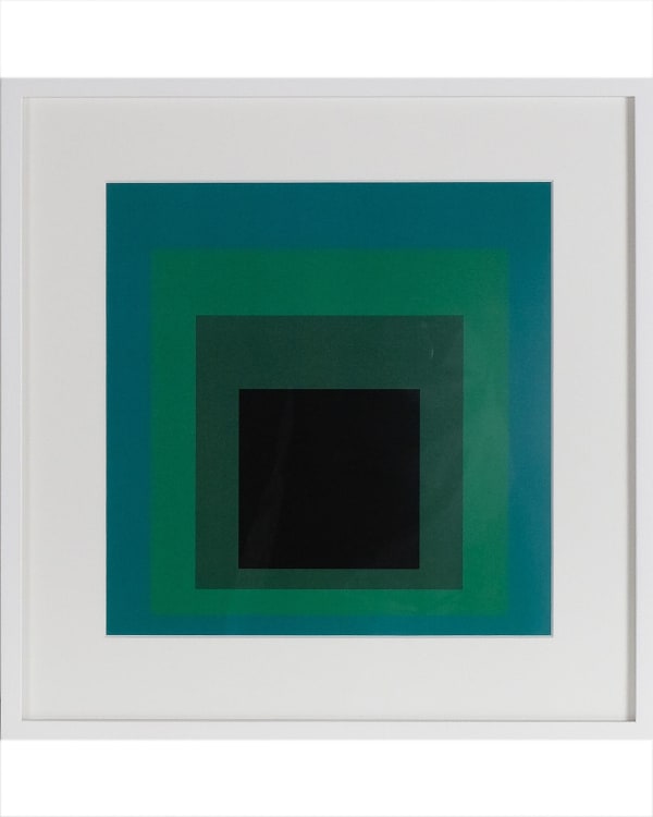 After Josef Albers, Homage to the Square - Green