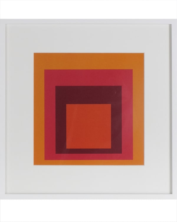 After Josef Albers, Homage to the Square - Red
