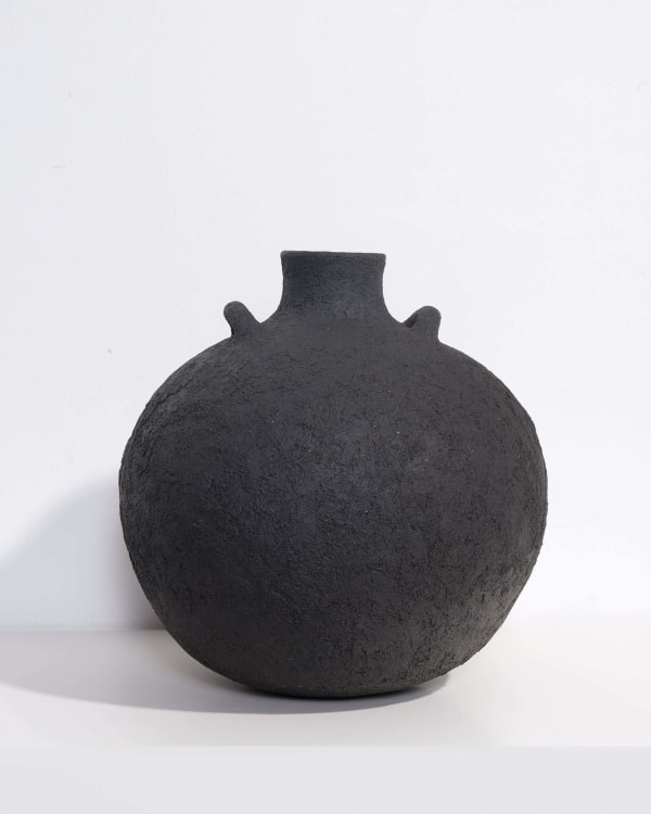 Jane Kite, Black Round Bottle with Handles