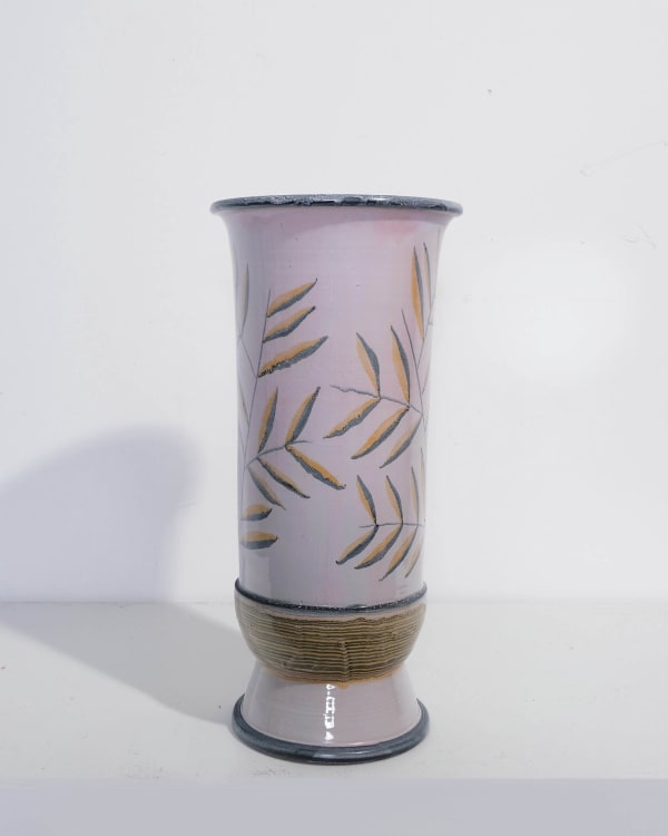 Italian, Vase Decorated with Olive Leaves