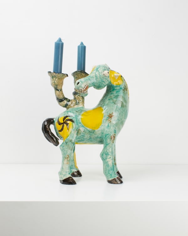 Claudia Rankin, Horse Candleholder