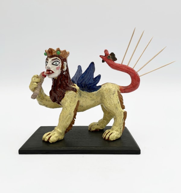 Amata Benedict, Manticore Candlestick and Toothpick
