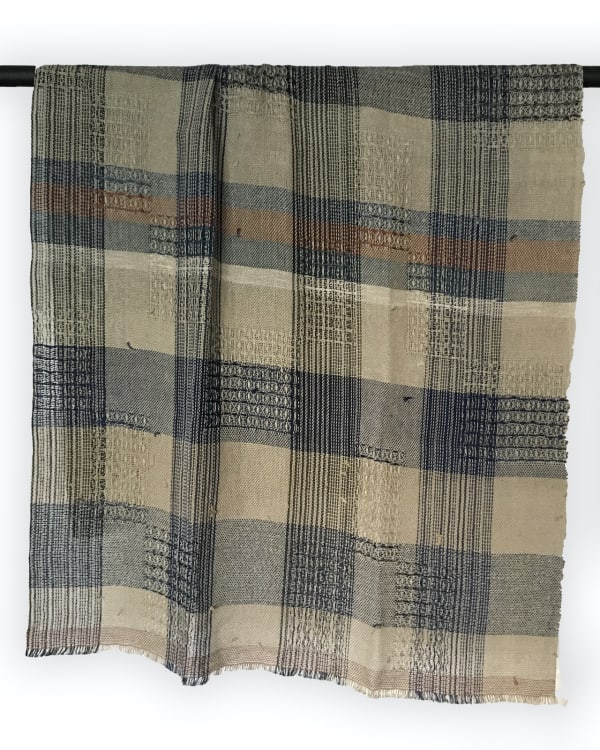 Catarina Riccabona, Handwoven throw 'Honeycomb Blocks'