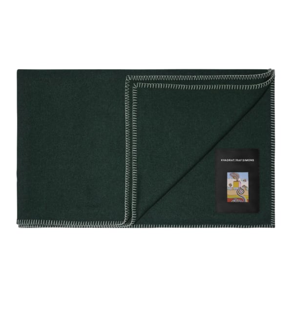 Kvadrat x Raf Simons, Lambswool Throw in Green