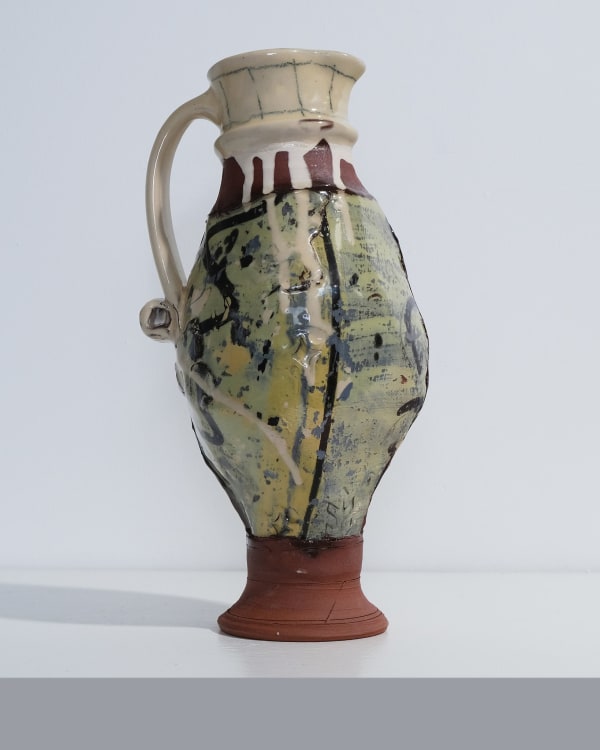 Camille Biddell, Harvest Jug II (green and blue)