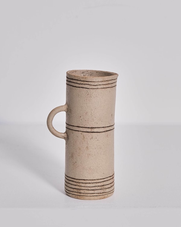 Jane Kite, Tall Jug (light horizontal bands)