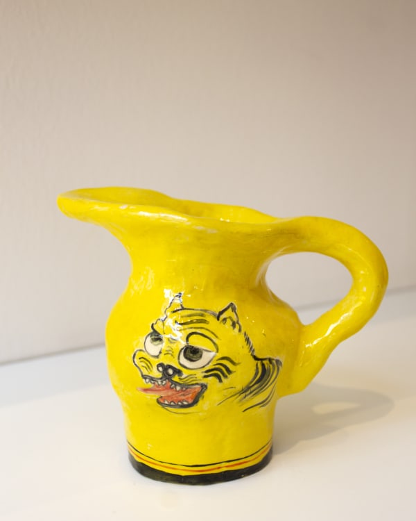 Claudia Rankin, Small Jug with Tiger and Lotus