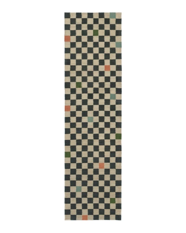 Vanderhurd x 8 Holland Street: Checkerboard, Knight, Woven Dhurrie, Runner