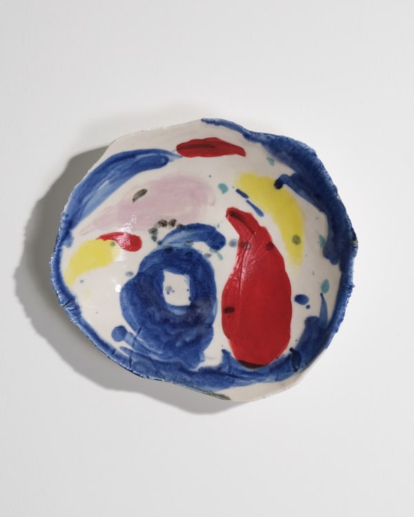 Miller Ceramics, Abstract hand painted charger