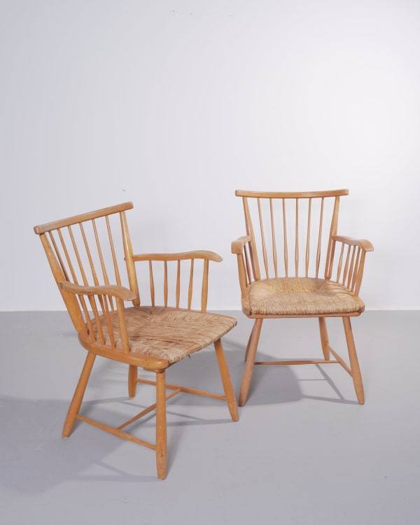 Arno Lambrecht, Pair of 'WKS 7' Armchairs