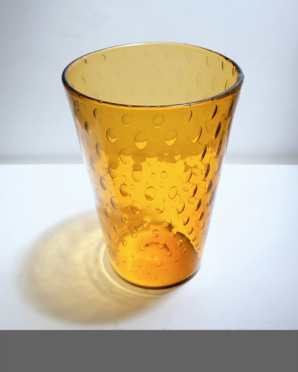 French, Amber Bullicante Vase