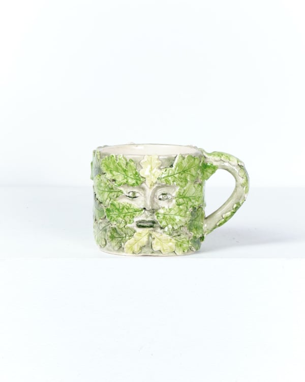 Prue Piper, Green man vessel with handle
