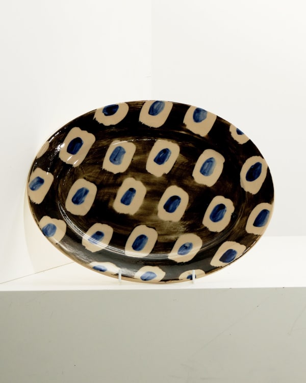 Ali Hewson, Medium Oval Cobalt Dash Platter