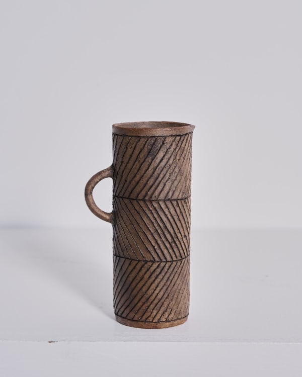 Jane Kite, Tall Jug (dark chevron)
