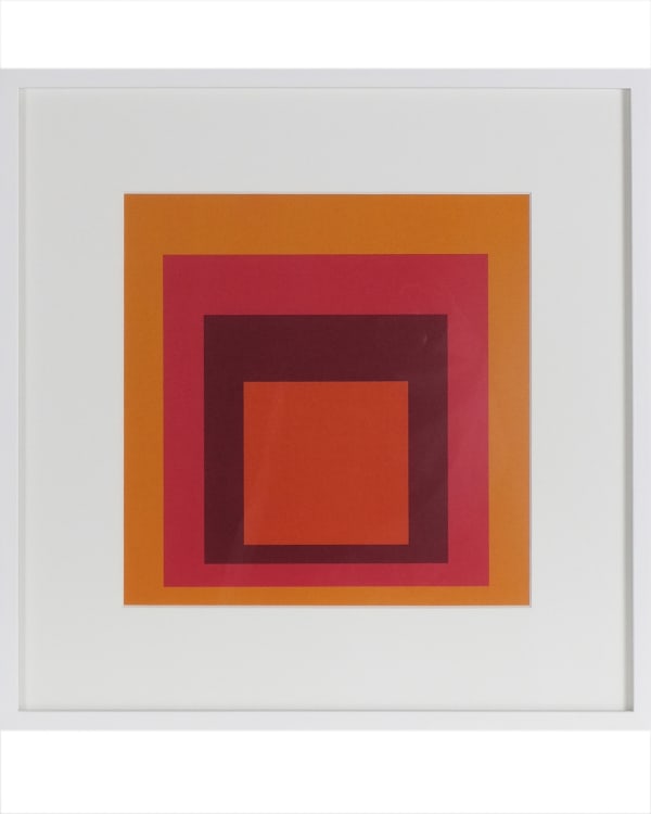 After Josef Albers, Homage to the Square - Orange