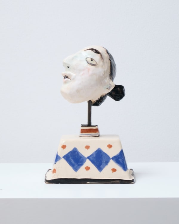 Claudia Rankin, Woman's Head with Diamonds Base