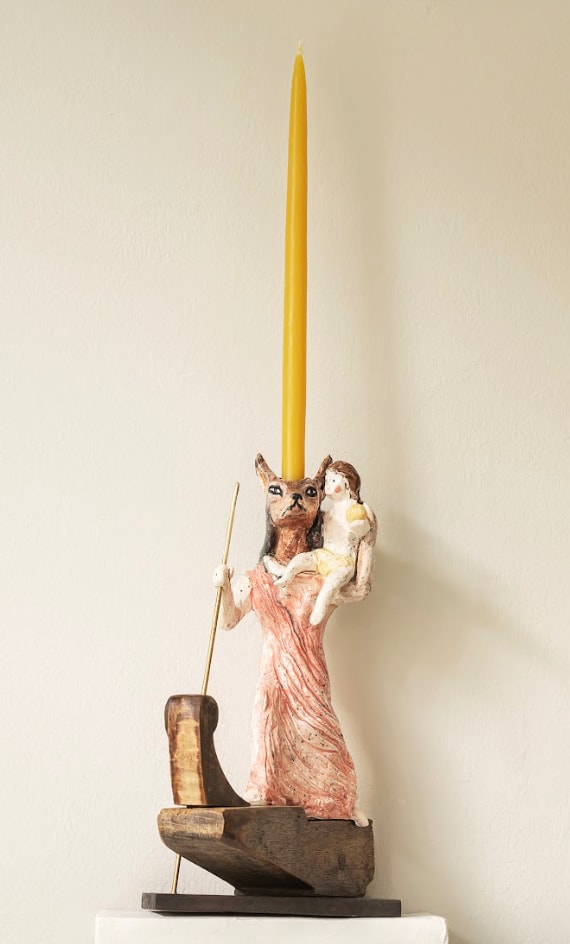 Amata Benedict, Ferryman Guide Candlestick I