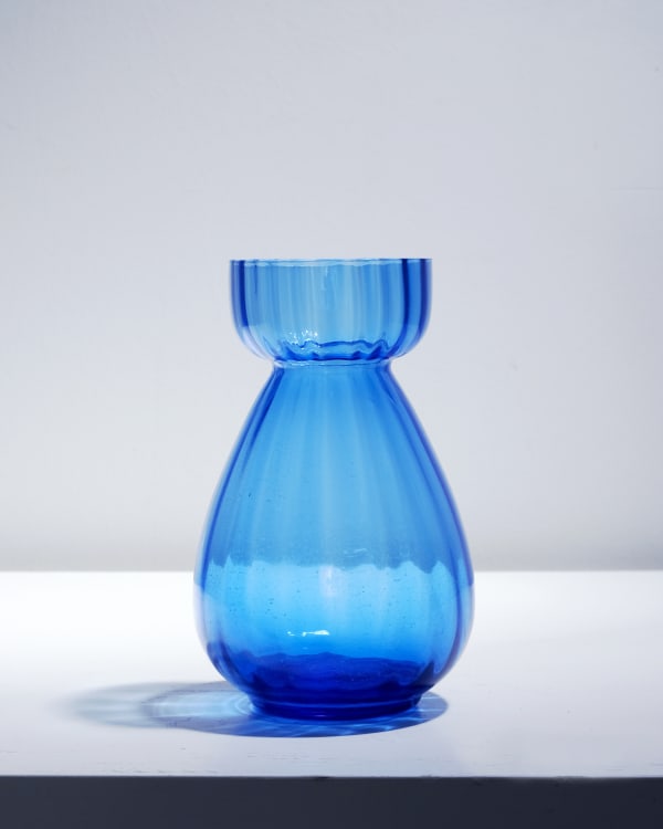 20th Century British, Ribbed Hyacinth Vase
