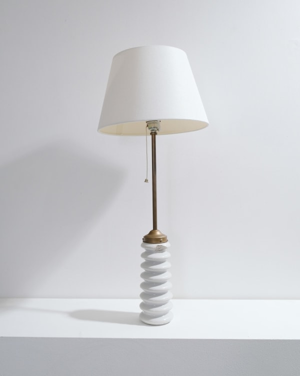20th Century European, Ribbed Table Lamp