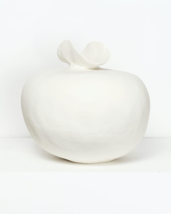 Ditte Blohm Kirsebaer, 2021 Porcelain, Transparent glaze H29 x D34 cm