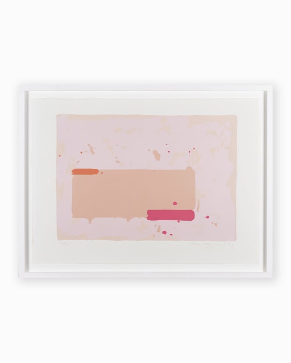 John Hoyland, Orange-Pink, 1971