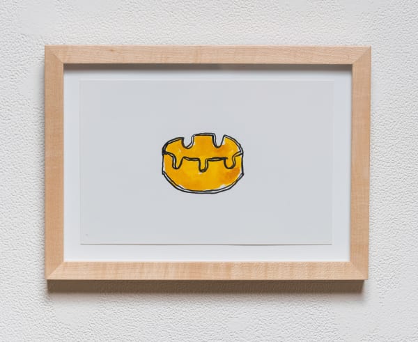 Ash Tray, 2021 ink on watercolor paper 8 x 11"