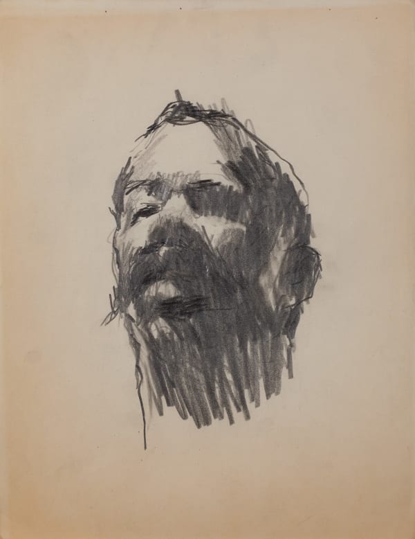 Untitled (Self Portrait) EB-011, 1958-1965 graphite on paper 11 x 8.5" paper 17 x 14.25" framed