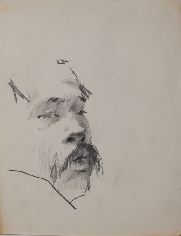 Untitled (Self Portrait) EB-067, 1958-1965 graphite on paper 11 x 8.5" paper