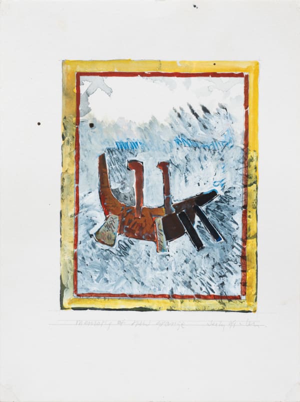 Bennington Suite #8 (memory of the new grange), 1998 graphite, ink and watercolor on paper 8 x 6.25" image 12 x 9" paper