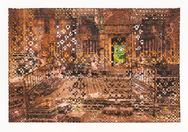 Monuments and Memorials 8, 2021 c-prints and linen tape 43 x 64.5" unframed 49.5 x 71" framed