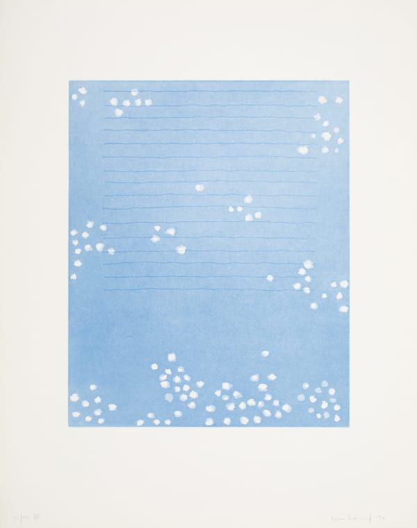 Letters to Earth VII, 1991 aquatint, drypoint 23.5 x 18.5" paper