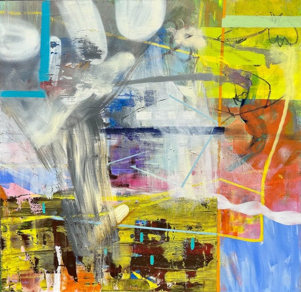 There It Is, 2023 oil and acrylic on canvas 64 x 66"