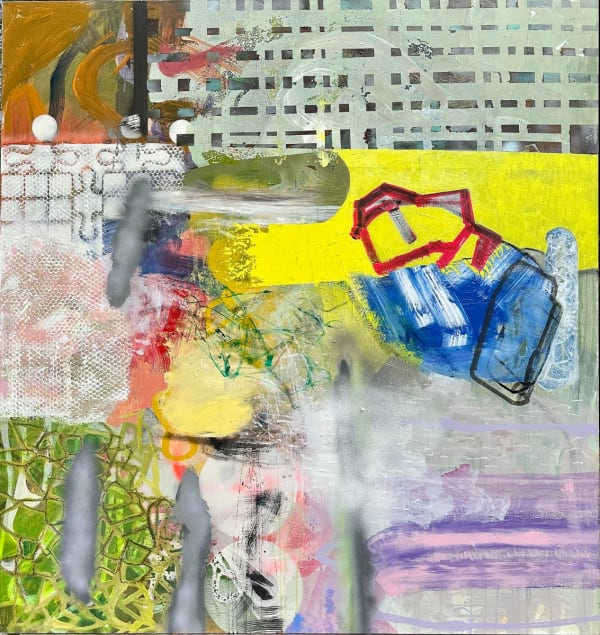 Ocean Bell House, 2023 oil and acrylic on canvas 70 x 66"