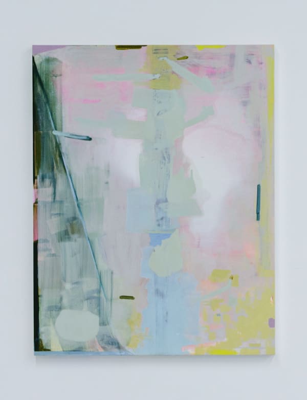 Memory of tree, 2023 oil, acrylic, graphite and chalk on panel 45 x 35"