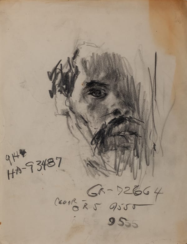 Untitled (Self Portrait) EB-032, 1958-1965 graphite on paper 11 x 8.5" paper