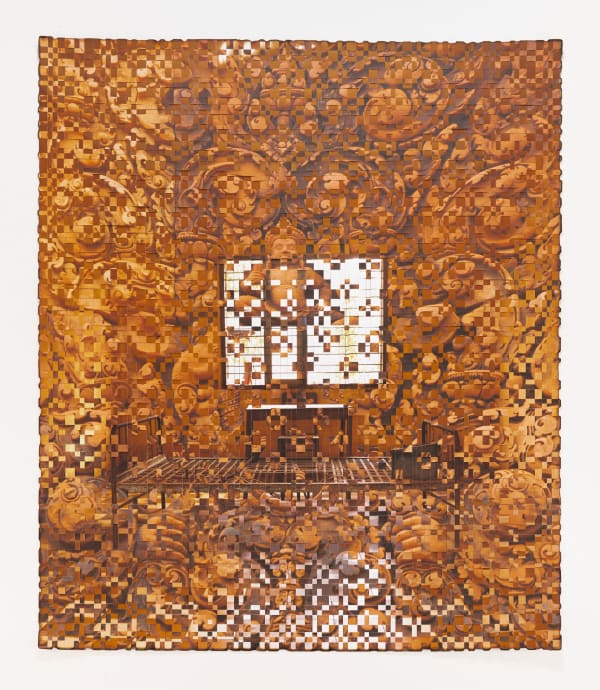 Monuments and Memorials 10, 2021 c-prints and linen tape 52.5 x 43" unframed