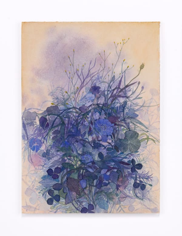 Patch, 2020 watercolor on paper 15 x 11" image 19 x 15" framed