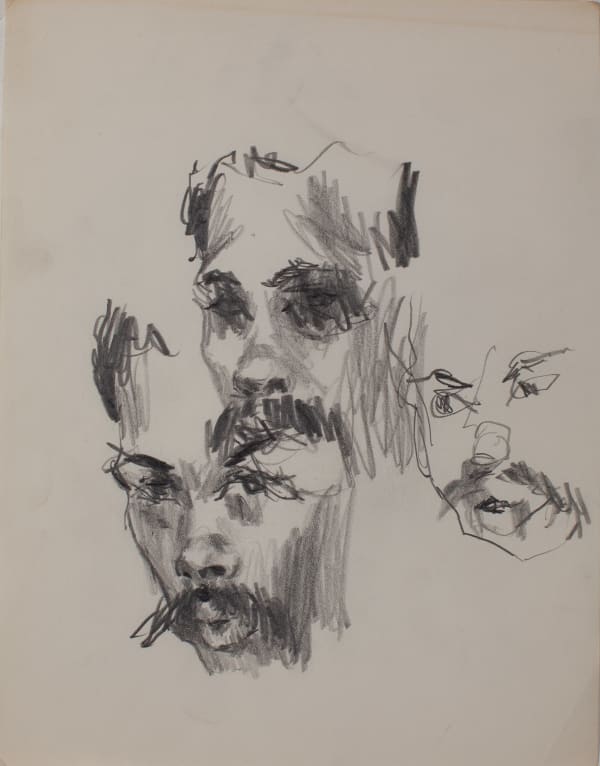 Untitled (Self Portrait) EB-058, 1958-1965 graphite on paper 11 x 8.5" paper 17 x 14.25" framed