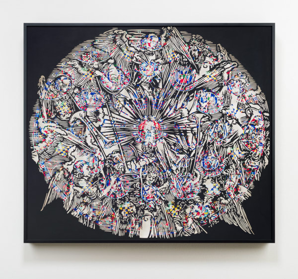 The Angels and The Horns, 2021 hand cut archival pigment print 35 x 41"