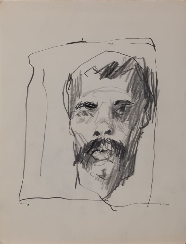 Untitled (Self Portrait) EB-018, 1958-1965 graphite on paper 11 x 8.5" paper