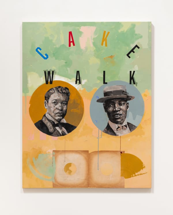 Jeremy Okai Davis, Cake Walk (Bert & George), 2024