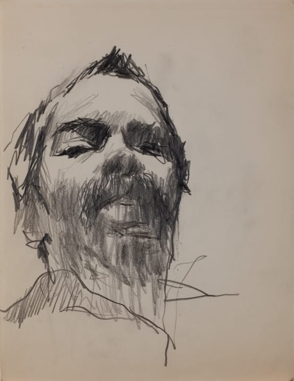 Untitled (Self Portrait) EB-019, 1958-1965 graphite on paper 11 x 8.5" paper 17 x 14.25" framed