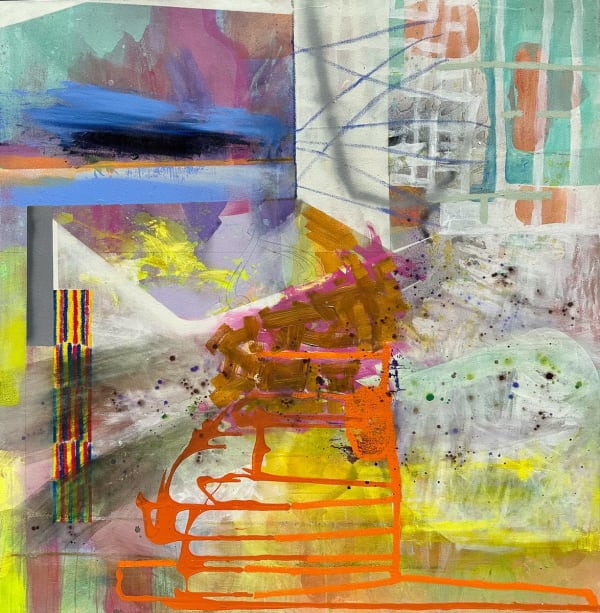 Studio Space, 2023 oil and acrylic on canvas 66 x 64"