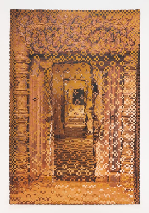 Monuments and Memorials 1, 2021 c-prints and linen tape 64.5 x 43" image 71 x 49.5" framed