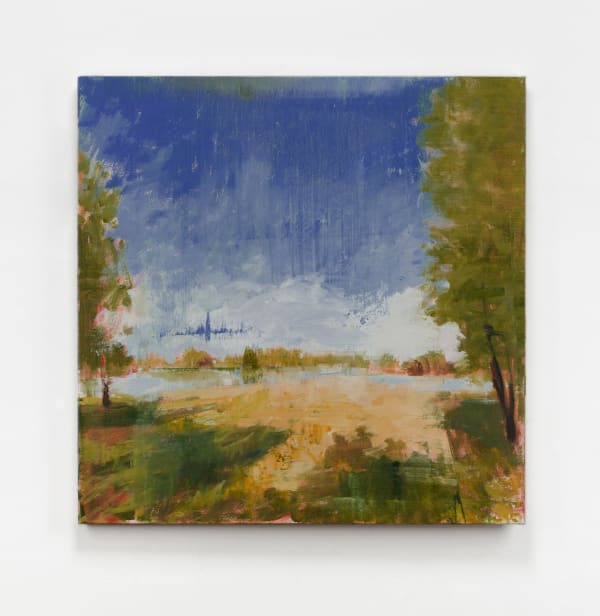 Talking and Not Talking at Once, 2021 oil on canvas on panel 30 x 30"